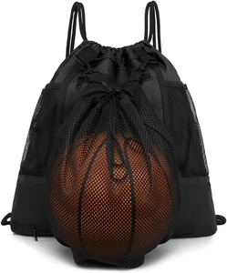 กระเป๋าเป้สะพายหลังบาสเก็ตบอลแบบเชือกรูดที่ทนทานสำหรับทุกเพศทำจากไนลอนพร้อมสายรัดความสะดวกสบาย30-40L ความจุ - Product Image 2