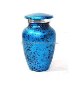 Mini urne en aluminium de 3 pouces couleur marbre personnalisée, petit souvenir commémoratif pour les cendres humaines ou animales, fournitures funéraires - Product Image 2