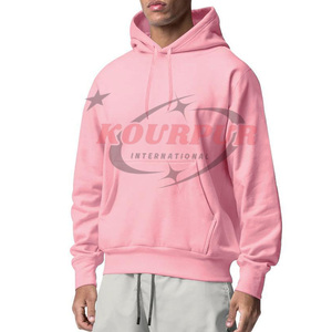 เสื้อฮู้ดผู้ชายสีดำ Kourpur International ผ้าฝ้ายเฟรนช์เทอร์รี่ ดีไซน์กระเป๋าเสื้อ สวมใส่สบายๆ ในฤดูใบไม้ร่วง ทรงปกติ - Product Image 2