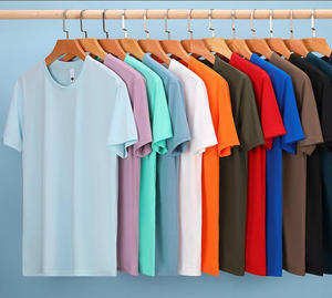 Camisetas de Hombre al por Mayor, Extra Grandes, Lisas, Impermeables, Transpirables, Antimanchas, con Cuello Redondo, 220g - Product Image 5