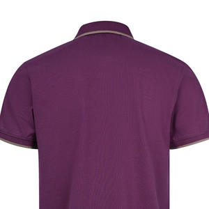 เสื้อโปโลผู้ชายผ้าคอตตอนผสมโพลีเอสเตอร์ พิมพ์ลายดิจิทัล ดีไซน์ปกเสื้อแบบปกเชิ้ต เสื้อโปโลแขนสั้นผู้ชาย - Product Image 3