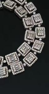 สร้อยคอโซ่10K/ 14K/ 18K VVS Moissanite คิวบาโซ่เชื่อมโยงโซ่ไมอามี่ฮิปฮอปคุณภาพดี - Product Image 2