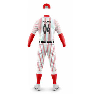 Ensemble de maillot de baseball personnalisé avec boutons, pour équipe, adultes, unisexe, OEM, respirant, séchage rapide, 100% polyester, col en V, imprimé par transfert thermique - Product Image 6
