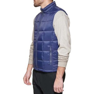 Chaleco acolchado de plumón de pato de invierno personalizado para hombre, proveedor de chaleco acolchado de calle principal liso a prueba de viento para exteriores de fábrica OEM - Product Image 6