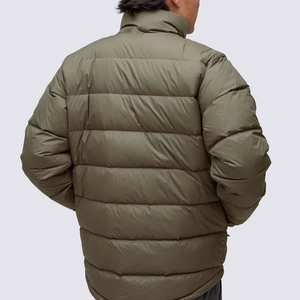 Veste matelassée en toile de qualité durable avec fermeture à glissière et broderie de décoration pour la saison d'hiver pour hommes, nouveau style - Product Image 2