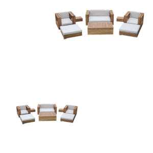 ชุดโซฟาอเนกประสงค์กลางแจ้งระดับไฮเอนด์เฟอร์นิเจอร์ห้องนั่งเล่นชุดโซฟาพักผ่อนดีไซน์ใหม่ - Product Image 5