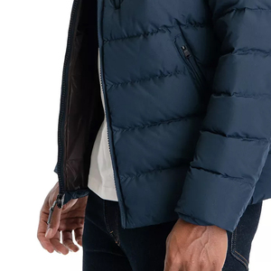 OEM ODM Nueva Llegada 100% Poliéster Tela Burbuja Chaqueta de alta calidad de invierno Cálido Stand Collar Oversize Puffer Chaqueta para los hombres - Product Image 6