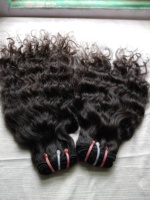 PROMO NATAL RAMBUT ASLI INDIA Remy Genius Machine Double Weft untuk TEMPLE WEFT FULL ENDS Bebas Proses Kimia Warna Rambut