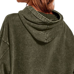 Produit classique sweats à capuche pour femmes bonne qualité conception personnalisée basiques coton mélangé confort Fit sweats à capuche pour femmes - Product Image 5