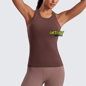Hauts d'entraînement à séchage rapide pour femmes Racerback coupe ample débardeurs maille Yoga chemises athlétique course débardeurs sans manches vêtements de sport - Product Image 5
