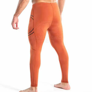 Pantalons de compression pour hommes, soutien musculaire, gym, course à pied, leggings de sport, pantalons de compression pour entraînement physique, leggings extensibles - Product Image 2