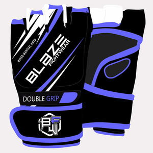 ถุงมือชกมวย MMA ขนาด6ออนซ์หนังวัวครึ่งนิ้วนวมซ้อมต่อยมวยต่อสู้คิกบ็อกซิ่งใช้ได้กับกีฬา - Product Image 6