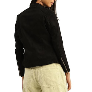 Meilleures vestes en cuir tendance, design personnalisé à col rabattu, vestes en cuir pour femmes, prix bas, vestes en cuir - Product Image 6
