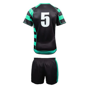 Uniforme de rugby imprimé en polyester de haute qualité fabriqué au Pakistan 2024, respirant, séchage rapide, nom d'équipe personnalisé, OEM/ODM, vente en gros - Product Image 2
