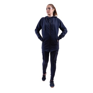 Wholesale Customizable Fleece Lined <b>Polyester</b> <b>Hoodie</b> Sweatshirt Jogger Pants Sweatsuit Tracksuit Set Solid Design for Men Winter - Product Image 5