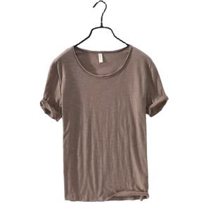 Camiseta de Punto con Borde sin Rematar para Hombre, 100% Algodón, Manga Corta, Ligera, Transpirable, Corte Regular, Monocromática, Cuello Redondo, Casual, Básica - Product Image 4