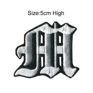 Plancha en ropa parches Velcroes suministro diseñador de alta calidad personalizado Kansas City bordado toalla insignia alfabeto parches - Product Image 5