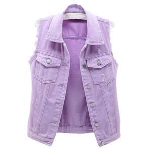 Gilet en jean pour femme de haute qualité, nouvelle mode, tissu respirant, décontracté, tendance, vêtement d'extérieur, gilet en jean pour femme - Product Image 3