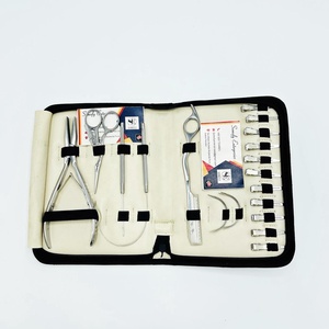 Premium Silver Stainless Steel Commercial Use Hair <b>Extension</b> Tool Kit <b>Micro</b> Link Hair Crimping Pliers Sectioning Ring Pulling - Product Image 2