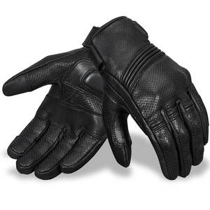Gants de moto professionnels Vintage à doigts complets Gants de moto en cuir véritable fabriqués au Pakistan-pour les sports de plein air - Product Image 1