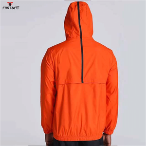 New Fashion Canvas Stand Collar Front Logo Hooded Waterproof Breathable Quick Dry Windbreaker <b>Smart</b> Casual for Winter - Product Image 2