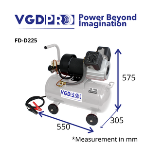 48V High Efficiency Weatherproof Long Duty Cycle DC Oil Free Twin Piston Mobile <b>Mini</b> Air <b>Compressor</b> Pump with 50 Liter tank - Product Image 6
