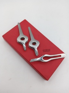 Pinzas Profesionales para Extensión de Cejas, Nuevas, Completamente Plateadas, de Acero Inoxidable, con Logotipo Personalizado, Multifuncionales, de Belleza - Product Image 4