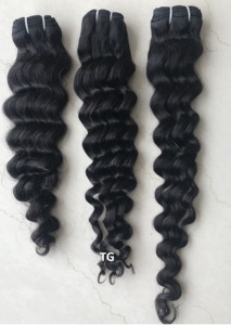 Temple Mink brésilien brut vierge 4x4 HD fermeture cuticule aligné vierge brésilienne faisceaux de cheveux humains style vague Extension de cheveux - Product Image 2