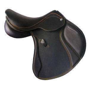 Selle de dressage anglaise avec logo personnalisé, nouveau design confortable, arbre en plastique, cuir véritable, tailles personnalisées disponibles - Product Image 3