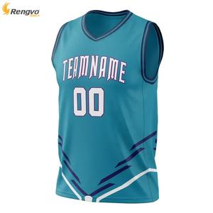 OEM Uniformes de basket-ball imprimés avec logo personnalisé Maillots vierges respirants de sublimation Vêtements de basket-ball de grande taille à vendre - Product Image 4