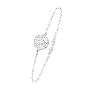 Bracelet Rakhi en argent 925 motif lotus pour frère - Cadeau unisexe adulte pour Raksha Bandhan - Product Image 1