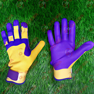 Guantes de Bateo de Béisbol de Cuero Personalizados OEM de Alta Calidad, Ligeros, Transpirables, Duraderos, Equipo Deportivo Profesional para Exteriores - Product Image 1