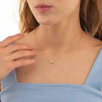 Collier chaîne à maillons en argent sterling 925 plaqué or 14 carats et rhodium, motif patte de Dieu minimaliste chrétien, pendentif souvenir pour animal de compagnie