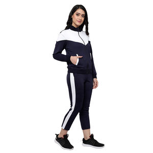 Survêtement de sport pour femmes de haute qualité conçu sur mesure couleur unie occidentale avec strass écologique conception personnalisée chaude - Product Image 1