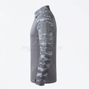 Großhandel Bekleidungslieferant Herren Taktisches Hemd Einfarbig Gestrickt Maßgeschneiderte Stickerei Leichtgewichtig Langarm Modische Kleidung - Product Image 3