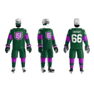 นิวยอร์กแรนเจอร์ชุดยูนิฟอร์มฮ็อกกี้น้ำแข็งสำหรับผู้ชายชุดยูนิฟอร์มโลโก้ออกแบบได้ตามต้องการ - Product Image 3