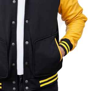 Winter <b>Waterproof</b> Varsity Jackets Baseball Letterman Embroidery Patch Customized Logo Printing Full Sleeves College Youth Jacket - Product Image 4