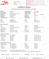Extrait de baies de Schisandra en poudre, 2% de Schisandrines, standardisé HPLC, ingrédient vrac pour applications nutraceutiques