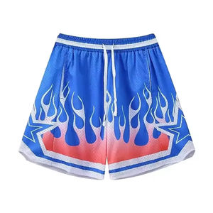Double <b>Layer</b> Premium Quality Custom Fully Sublimation Solid High Street Swimming Gym Athletic Custom Logo Basketball Mesh Shorts - Product Image 4