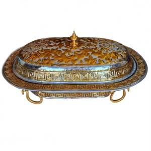 Service de nourriture décoré unique antique et plateau sacrificiel Logo personnalisable miroir poli à un prix raisonnable - Product Image 2