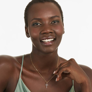 สร้อยคอเงิน925ทองสีเหลืองของผู้ชายหรูหราหรูหราหรูหราหรูหราเพชรที่ปลูกในห้องทดลองงานแต่งงานเครื่องประดับแสนสวยใส่ประจำวันของขวัญที่สมบูรณ์แบบ - Product Image 1