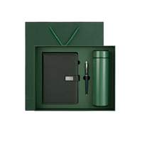 Juego de cuaderno y bolígrafo A5 con botella, logotipo personalizado, caja de regalo para cuaderno de empresa, cuaderno de tapa dura, precio al por mayor