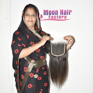 Expédition rapide, cheveux humains indiens vierges non traités, tissage brut, fermeture HD, extensions droites Remy, extensions de cheveux vierges disponibles à la vente - Product Image 4