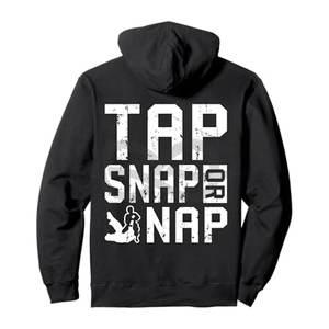 Tap Snap or Nap Brésilien Jiu Jitsu MMA Fighting Unisex Hoodies Élégant jiu jitsu kimono kimono de jiu jitsu Grapplers Fighters - Product Image 1