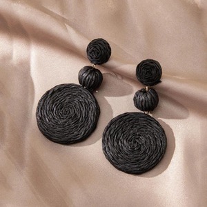 Pendientes de araña de paja multicolor de alta moda al por mayor para mujer accesorios de moda joyería de Vietnam - Product Image 5