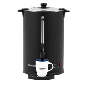 Cafetière électrique à filtre de 100 tasses, percolateur noir - Product Image 1