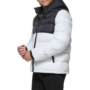 2025 détachable personnalisé broderie Logo hommes à capuche personnalisé chaud épais extérieur hiver manteau matelassé rembourré bulle veste - Product Image 3