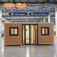 Résidence auto-construite en banlieue - Maison mobile pliable - Toiture étanche et scellée en EPDM double couche