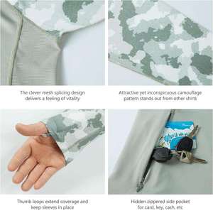 Camisas de Pesca con Capucha de Secado Rápido y Transpirables al por Mayor, Ropa de Pesca Personalizada con Protección UV, Sudadera con Capucha de Pesca, Camisa de Pesca de Manga Larga - Product Image 6