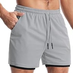 Short de fitness sur mesure pour hommes avec short de fitness multi-poches respirant et à séchage rapide - Product Image 4
